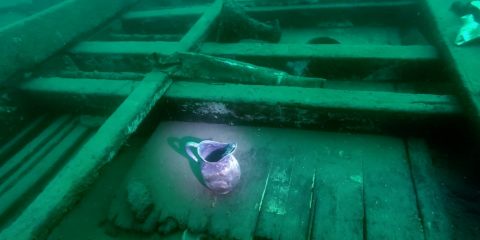 The Monarch Shipwreck in Lake Superior at Isle Royale, MI