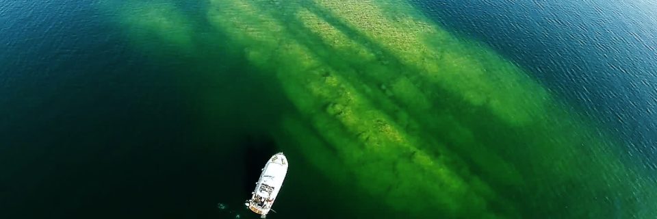The Emperor Stern Shipwreck in Lake Superior at Isle Royale, MI
